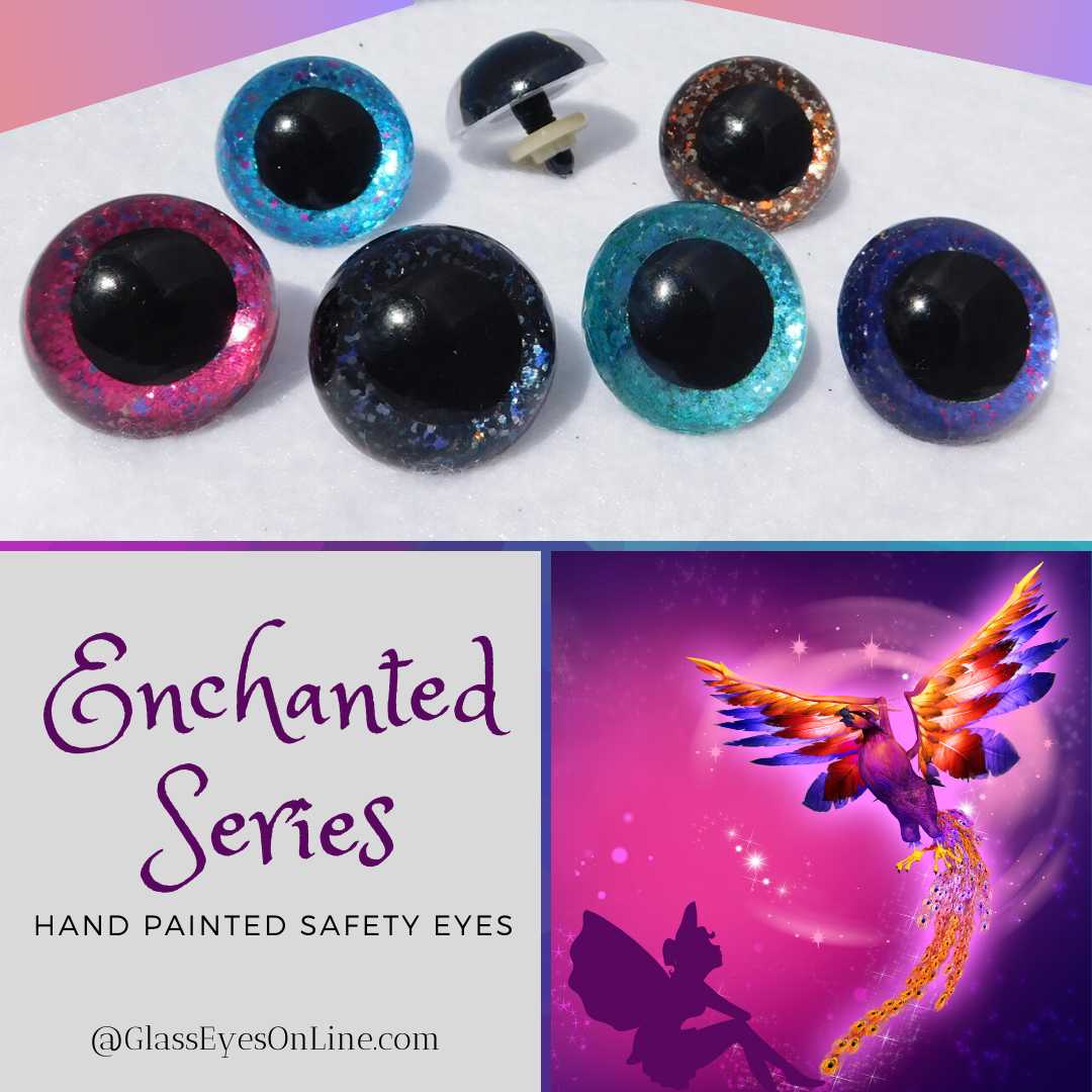 40mm Red Brown Iris Black Pupil Round Safety Eyes and Washers: 1 Pair -  Dolls / Amigurumi / Animals / Stuffed Creations / Large Eyes