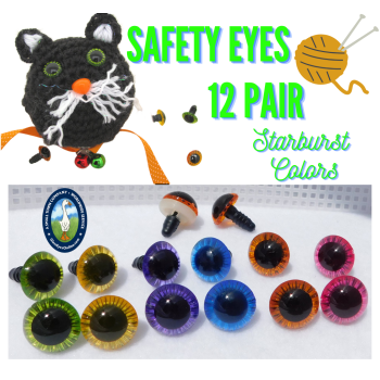 12 Mm Dark Brown Safety Eyes 5 Pairs Amigurumi Eyes Plastic Animal Eyes  Craft Eyes Teddy Bear Eyes Animal Eyes Safety Eyes 