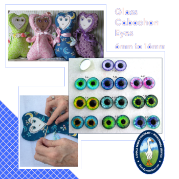 Cabochons Glass Eyes For Crafts Dolls Jewelry