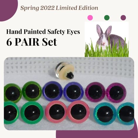 Hand Painted Safety Eyes Assortments for Spring Arts & Crafts