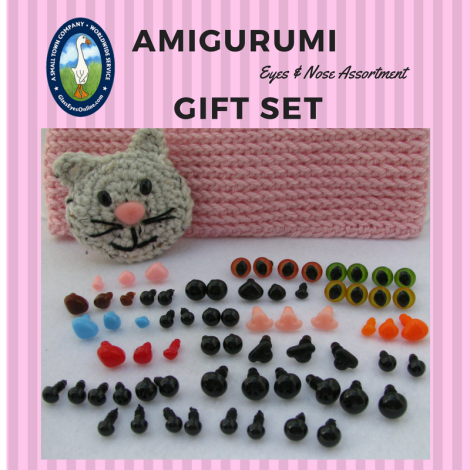 Amigurumi Assortment Gift Set Safety Eyes and Noses
