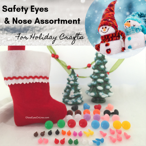Safety Eyes And Nose Assortment For Holiday Crafts 