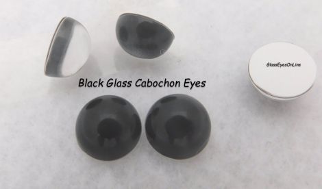 14mm Qeesio 10 Pairs 14mm Glow in the Dark Glass Animal Eyes Round Dome Glass Cabochons Flatback for DIY Craft Clay Eyes 