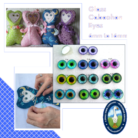 Cabochons Glass Eyes For Crafts Dolls Jewelry