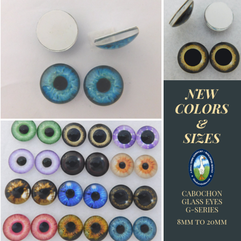 Glass Eyes Cabochons For Doll Making & Jewelry Design