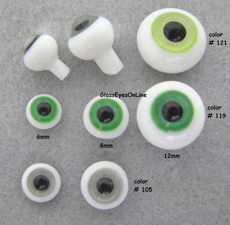Glass Doll Eyes Color 105, 119, 121