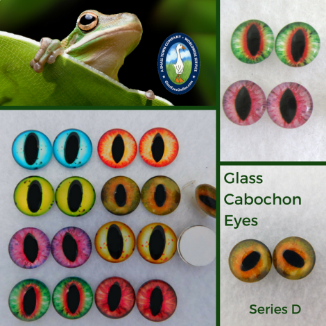 Glass Cabochon Eyes Dragon Frog Cat