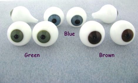 Hand Crafted Glass Eyes Mouth Blown For Dolls and Puppets