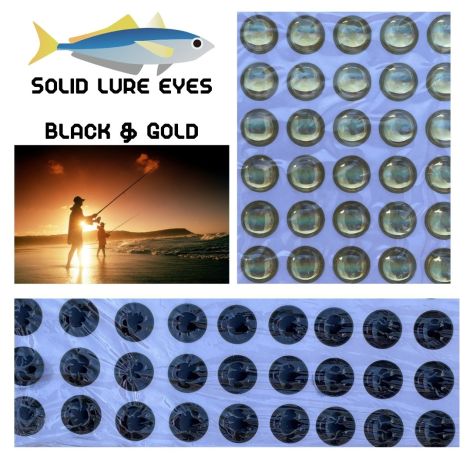 Lure Eyes Plastic Flat 3 D Glue on Eyes for tackle craft