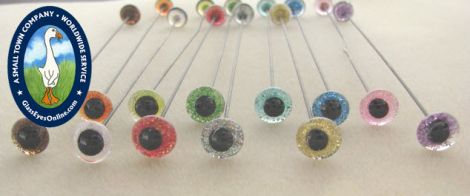 Sparkle Glass Eyes On Wire 