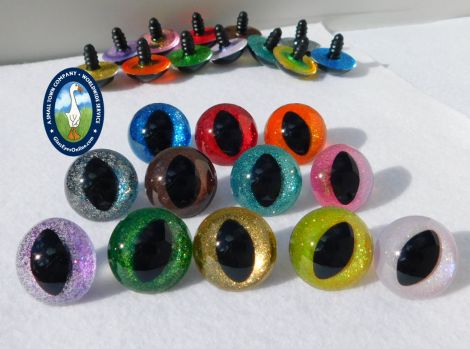 Sparkle Safety Eyes For Dragons, Cats, Fantasy Creatures