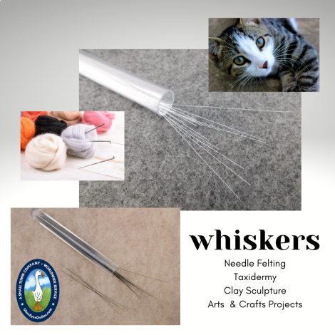 Whiskers Artificial Plastic for Needle Felting, Sculpture, Arts & Crafts