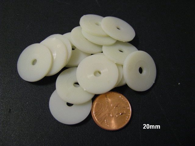 3mm Clear Acrylic Disks, Round Circles for Arts and Craft Supplies (2.25 In  Diameter, 20 Pack) 